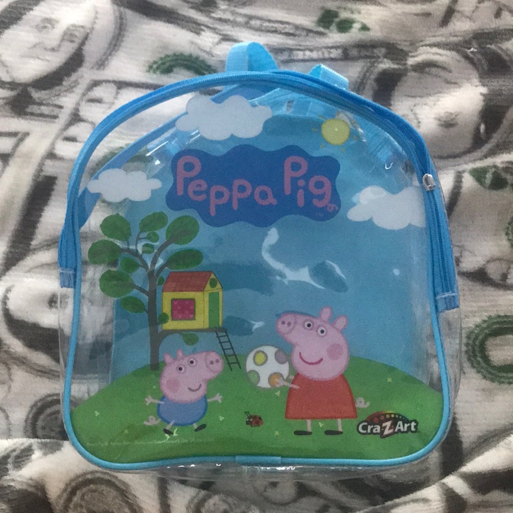 Peppa Pig See-Through Backpack ~ Read Des.